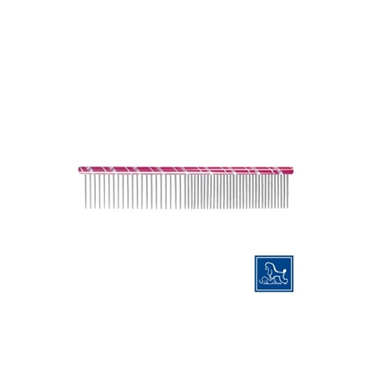 Picture of Idealdog Pet Comb Fancy Steel 19cm red